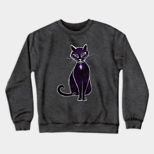 Cat Sith - Black Cat - Demon Cat Crewneck Sweatshirt